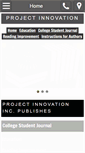 Mobile Screenshot of projectinnovation.com