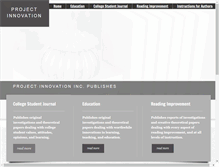 Tablet Screenshot of projectinnovation.com